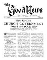 Good News 1961 (Vol X No 01) Jan
