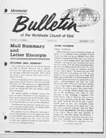 Bulletin 1970 (Vol 01 No 08) Dec 31